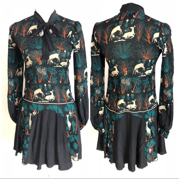 Anna Sui Dresses & Skirts - RARE Anna Sui | deer print dress